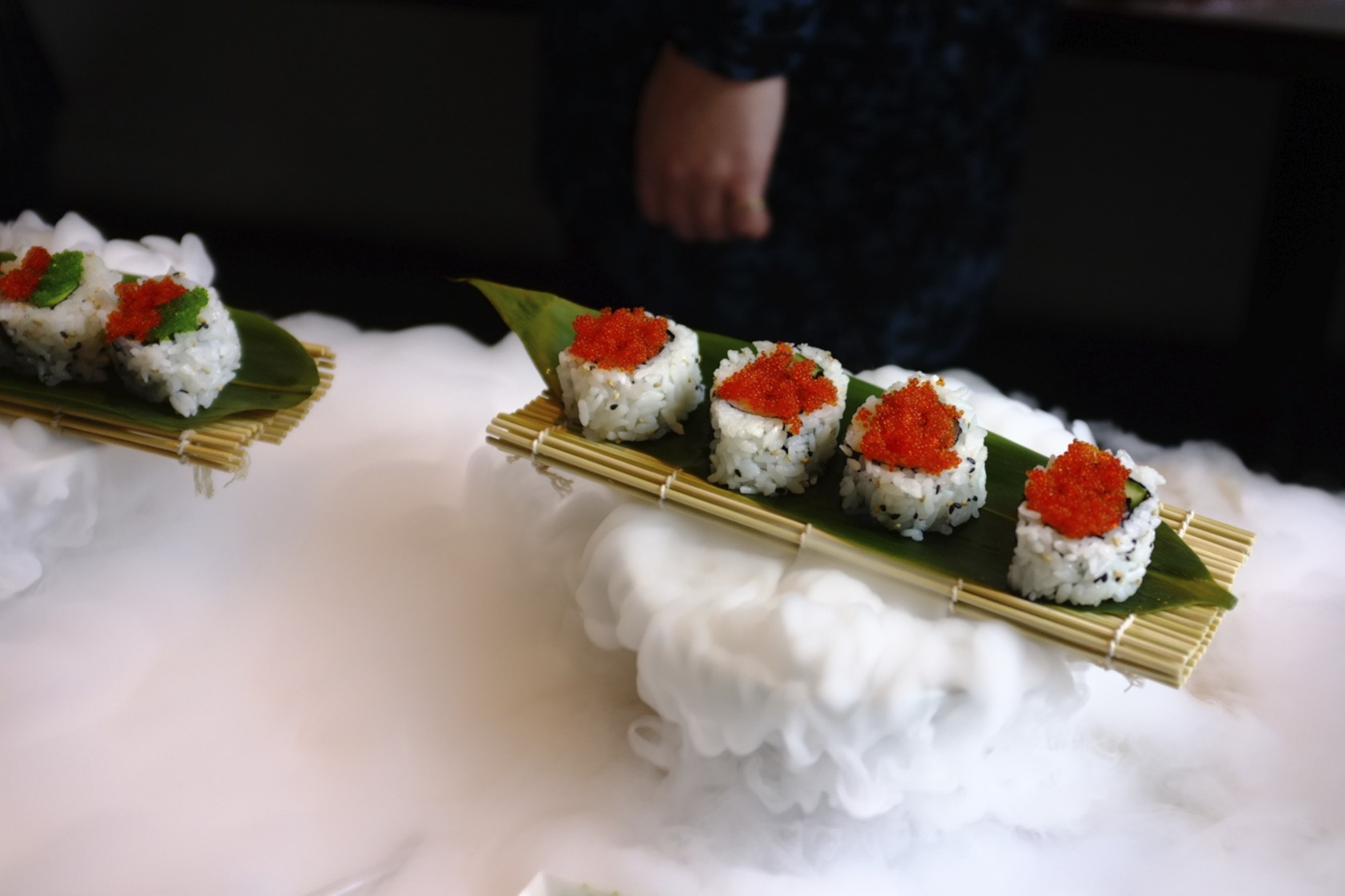 Sushi with Dried Ice
