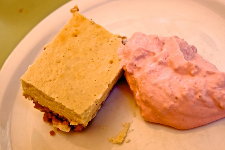 Dairy Free Cheesecake with Raspberry Cream
