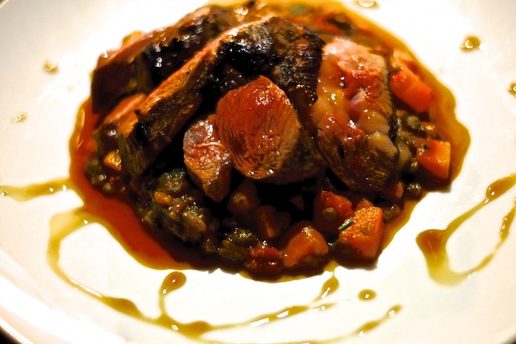 Rump of Lamb with Puy Lentils