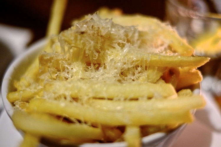 Posh Fries with Parmesan and Truffle Oil