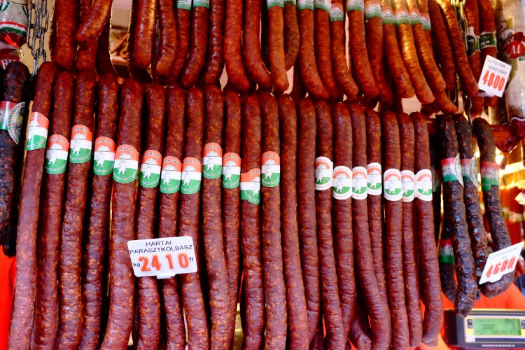 Sausages Hanging