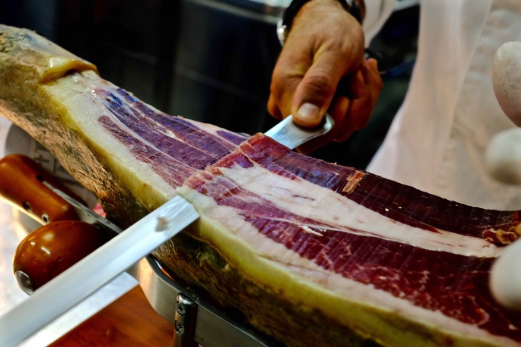 Parma Ham being Cut
